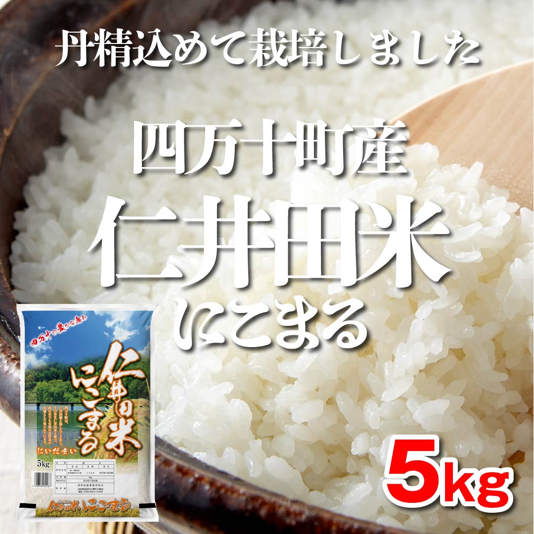 殿堂 ✿仁井田米 にこまる ⑤kg 高知県四万十町 旧窪川町産